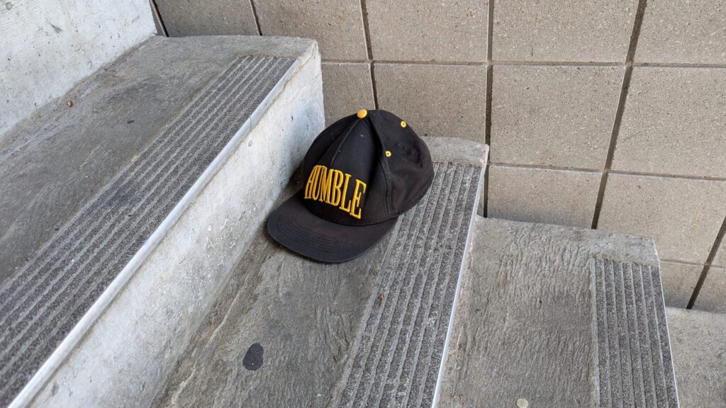 Found in a stairwell in a downtown Grand Rapids parking garage.