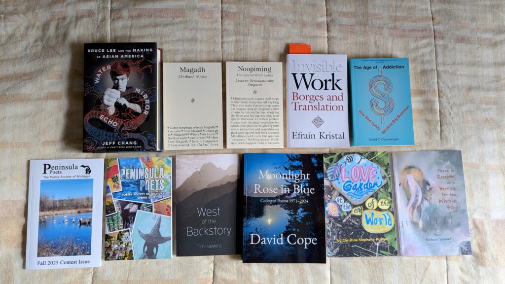 Books and journals which arrived in October 2025