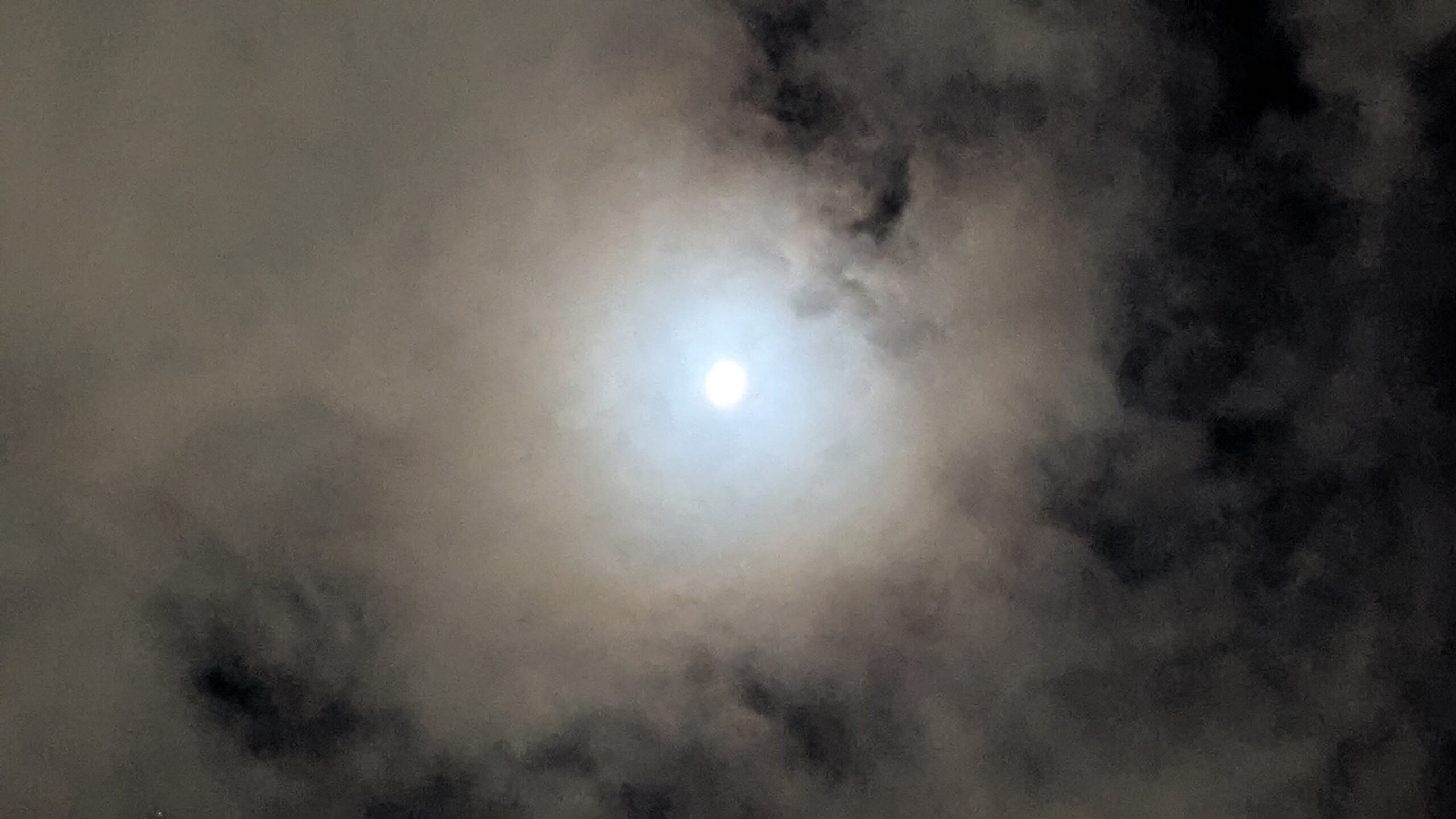 The evening moon on January 27, 2026.